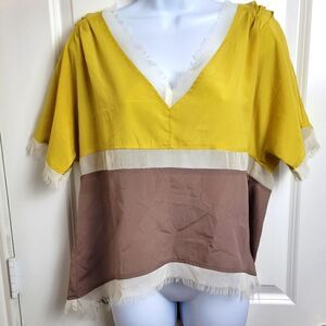 COSTA BLANCA Frayed Hem Top